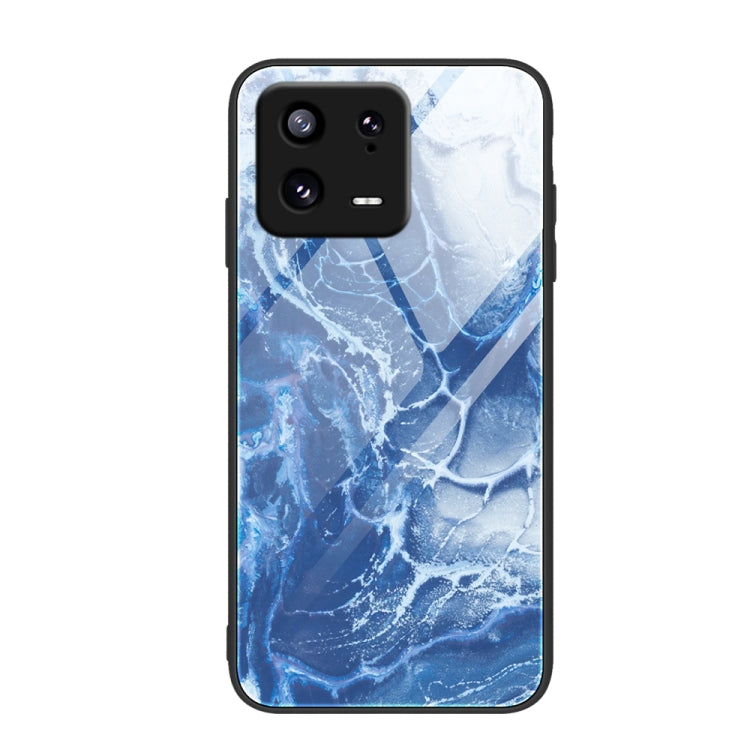 Marble Pattern Glass Phone Case, For Xiaomi 13, For Xiaomi 13 Pro, For Xiaomi Redmi A1+