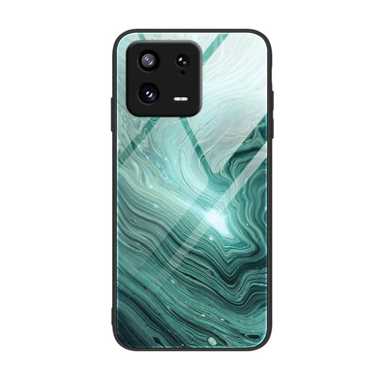 Marble Pattern Glass Phone Case, For Xiaomi 13, For Xiaomi 13 Pro, For Xiaomi Redmi A1+