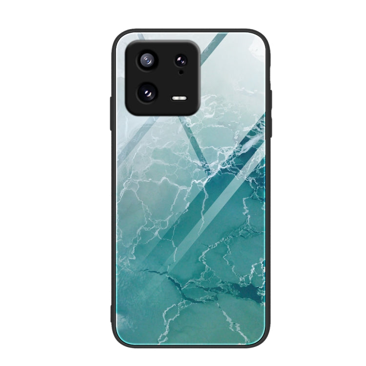 Marble Pattern Glass Phone Case, For Xiaomi 13, For Xiaomi 13 Pro, For Xiaomi Redmi A1+