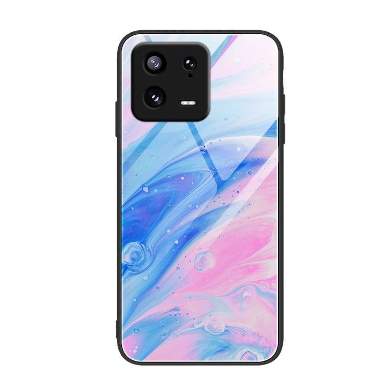 Marble Pattern Glass Phone Case, For Xiaomi 13, For Xiaomi 13 Pro, For Xiaomi Redmi A1+