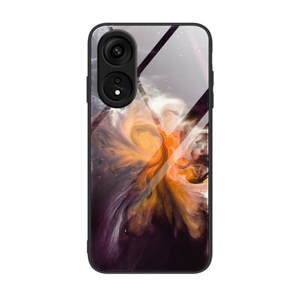 Marble Pattern Glass Phone Case, For OPPO A1 Pro
