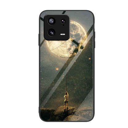 Colorful Painted Glass Phone Case, For Xiaomi 13 Pro