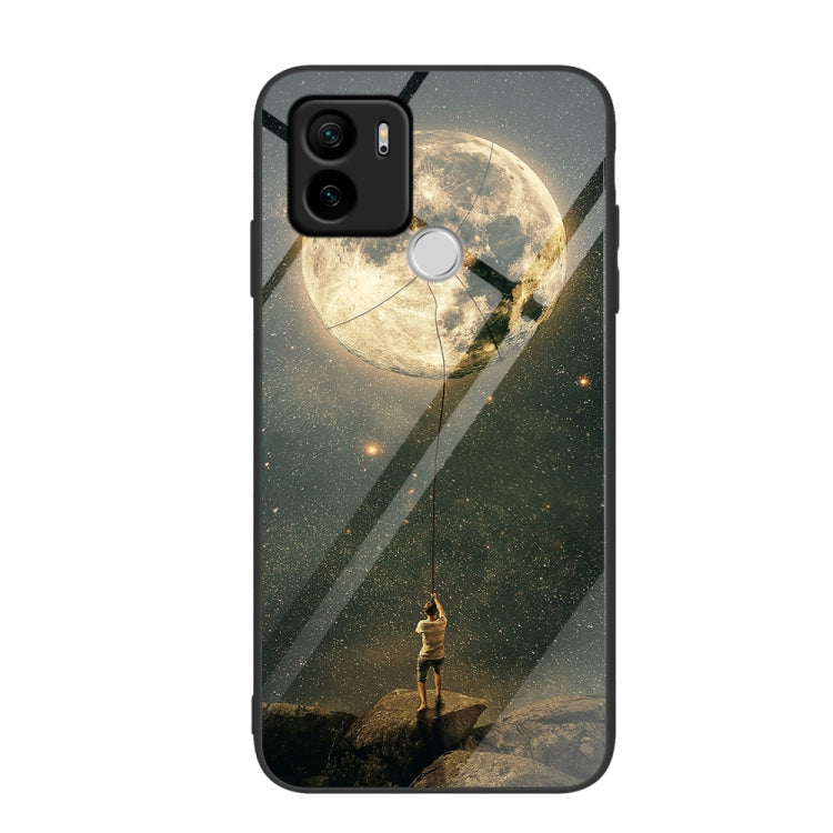 Colorful Painted Glass Phone Case, For Xiaomi Redmi A1+