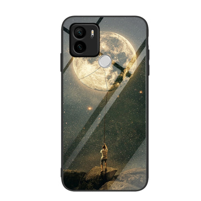 Colorful Painted Glass Phone Case, For Xiaomi Redmi A1+