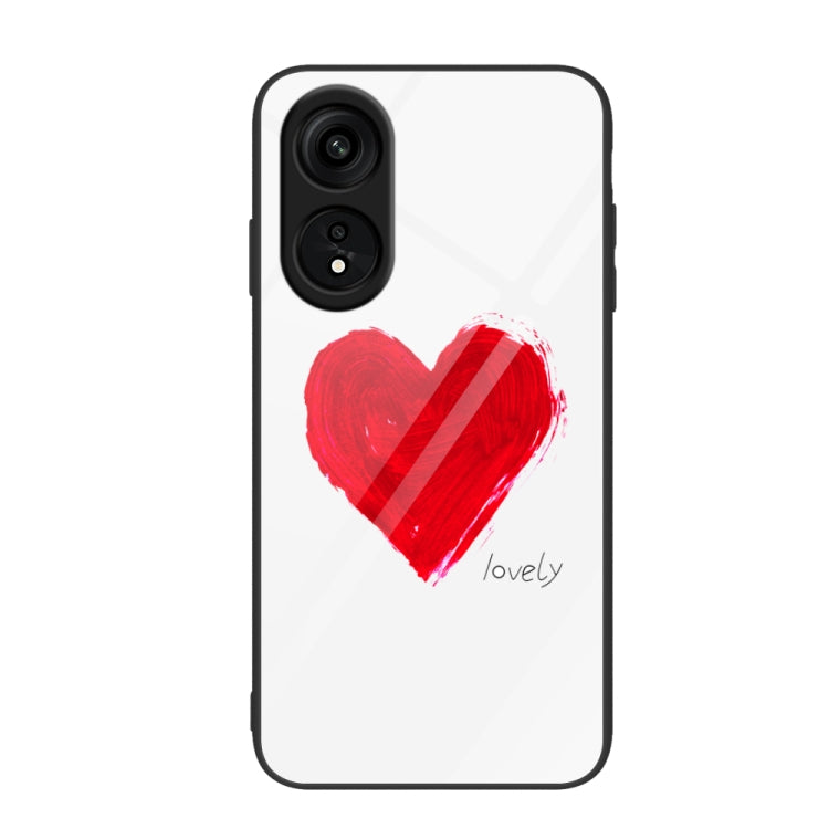 Colorful Painted Glass Phone Case, For OPPO A1 Pro