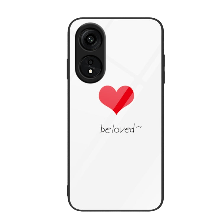 Colorful Painted Glass Phone Case, For OPPO A1 Pro