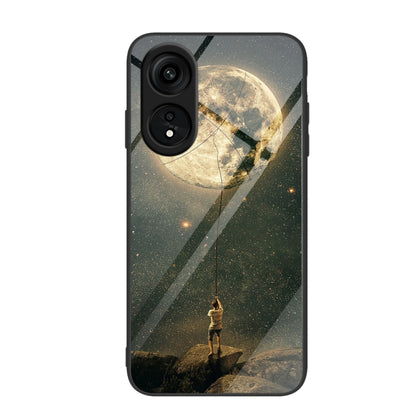 Colorful Painted Glass Phone Case, For OPPO A1 Pro