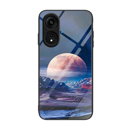 Colorful Painted Glass Phone Case, For OPPO A1 Pro