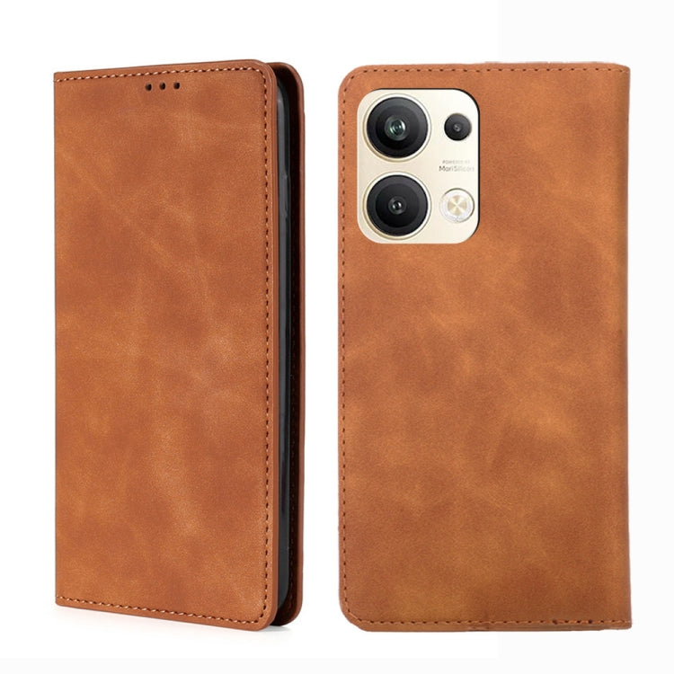 Skin Feel Magnetic Horizontal Flip Leather Phone Case, For OPPO Reno9 5G / Reno9 Pro 5G, For OPPO Reno9 Pro+ 5G, For Realme 10 Pro 5G, For Realme 10 Pro+ 5G