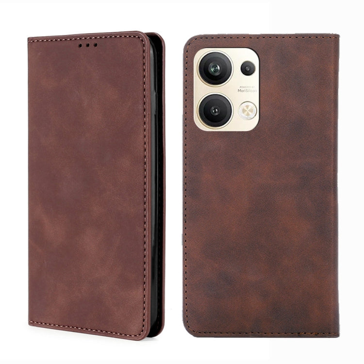 Skin Feel Magnetic Horizontal Flip Leather Phone Case, For OPPO Reno9 5G / Reno9 Pro 5G, For OPPO Reno9 Pro+ 5G, For Realme 10 Pro 5G, For Realme 10 Pro+ 5G
