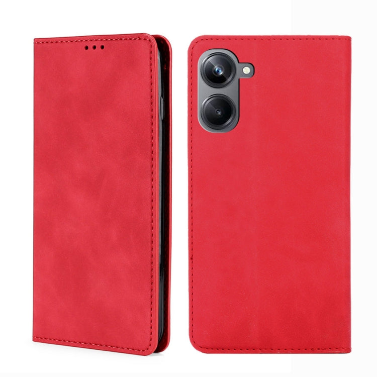 Skin Feel Magnetic Horizontal Flip Leather Phone Case, For OPPO Reno9 5G / Reno9 Pro 5G, For OPPO Reno9 Pro+ 5G, For Realme 10 Pro 5G, For Realme 10 Pro+ 5G
