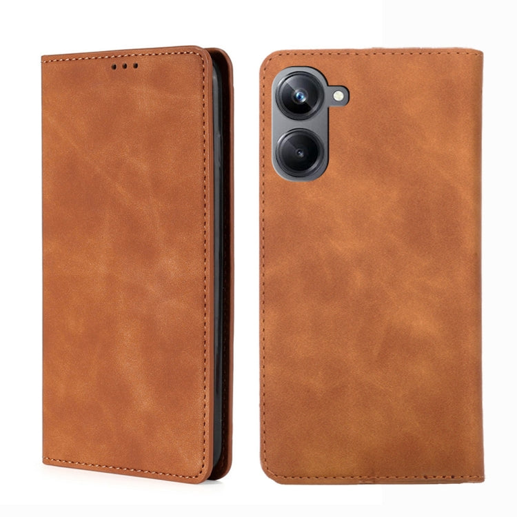 Skin Feel Magnetic Horizontal Flip Leather Phone Case, For OPPO Reno9 5G / Reno9 Pro 5G, For OPPO Reno9 Pro+ 5G, For Realme 10 Pro 5G, For Realme 10 Pro+ 5G