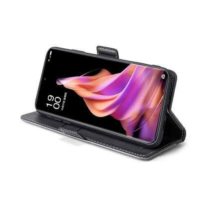 Contrast Color Side Buckle Leather Phone Case, For vivo X90 Pro 5G