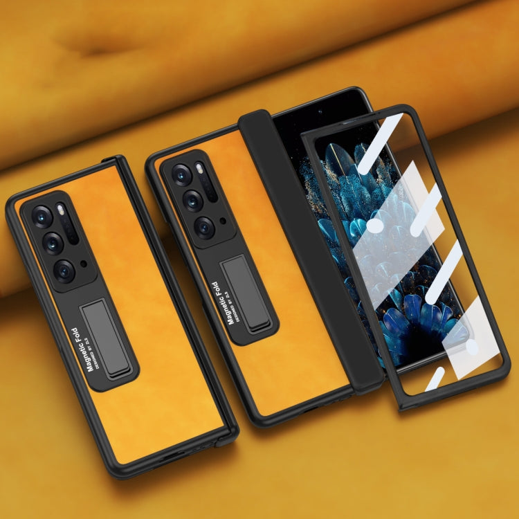 Integrated Napa Texture All-inclusive Phone Case, For OPPO Find N