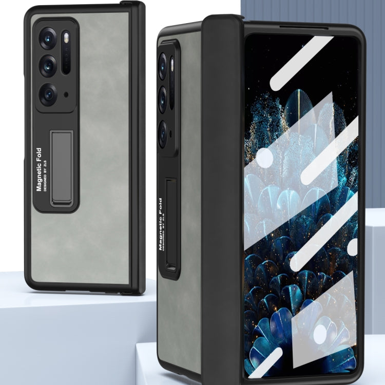 Integrated Napa Texture All-inclusive Phone Case, For OPPO Find N