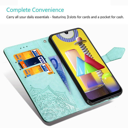 Embossed Mandala Pattern PC + TPU Horizontal Flip Leather Case with Holder & Card Slots, For Kyocera Digno BX, For OPPO Realme C3, For Vivo Z6, For Xiaomi Redmi Note 9S, For Huawei Y6s (2019), For Huawei P40, For Huawei P40 Lite / nova 6 SE            ...