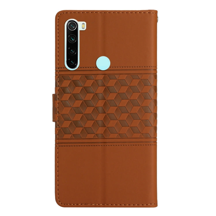 Diamond Embossed Skin Feel Leather Phone Case with Lanyard, For Xiaomi Redmi Note 8T, For Xiaomi Redmi Note 10 / Note 10S, For Xiaomi Redmi Note 10 5G, For Xiaomi Redmi Note 10 Pro / 10 Pro Max