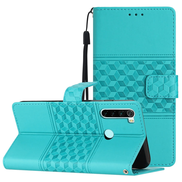 Diamond Embossed Skin Feel Leather Phone Case with Lanyard, For Xiaomi Redmi Note 8T, For Xiaomi Redmi Note 10 / Note 10S, For Xiaomi Redmi Note 10 5G, For Xiaomi Redmi Note 10 Pro / 10 Pro Max