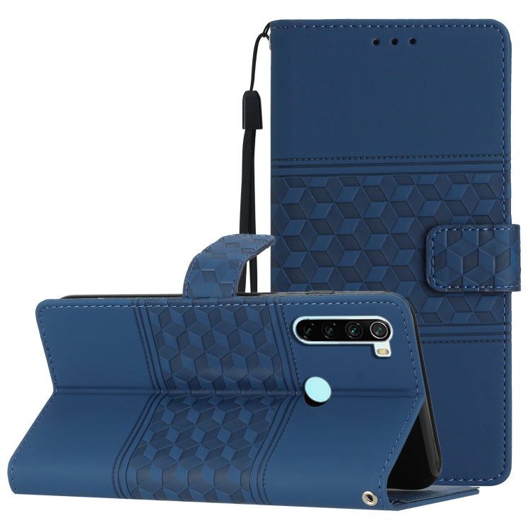Diamond Embossed Skin Feel Leather Phone Case with Lanyard, For Xiaomi Redmi Note 8T, For Xiaomi Redmi Note 10 / Note 10S, For Xiaomi Redmi Note 10 5G, For Xiaomi Redmi Note 10 Pro / 10 Pro Max