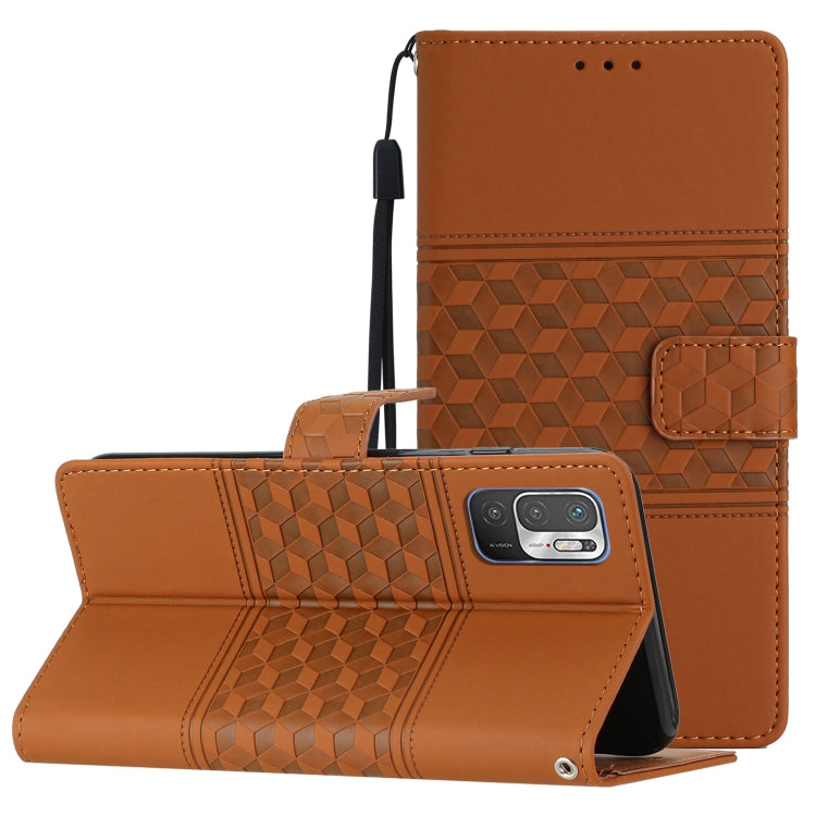 Diamond Embossed Skin Feel Leather Phone Case with Lanyard, For Xiaomi Redmi Note 8T, For Xiaomi Redmi Note 10 / Note 10S, For Xiaomi Redmi Note 10 5G, For Xiaomi Redmi Note 10 Pro / 10 Pro Max