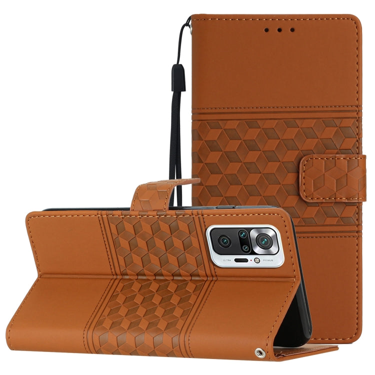 Diamond Embossed Skin Feel Leather Phone Case with Lanyard, For Xiaomi Redmi Note 8T, For Xiaomi Redmi Note 10 / Note 10S, For Xiaomi Redmi Note 10 5G, For Xiaomi Redmi Note 10 Pro / 10 Pro Max
