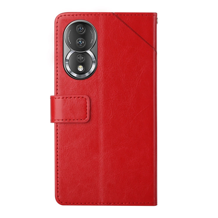 HT01 Y-shaped Pattern Flip Leather Phone Case, For Honor 80, For Honor 80 Pro, For Honor 80 SE, For Motorola Moto G Play 2023