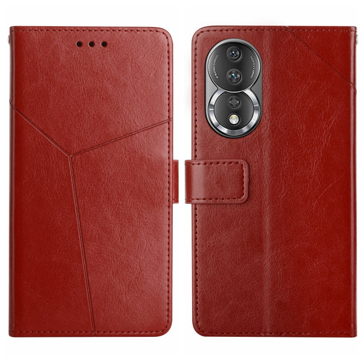 HT01 Y-shaped Pattern Flip Leather Phone Case, For Honor 80, For Honor 80 Pro, For Honor 80 SE, For Motorola Moto G Play 2023