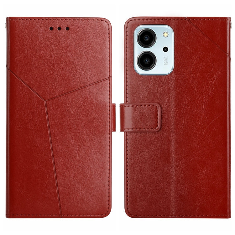 HT01 Y-shaped Pattern Flip Leather Phone Case, For Honor 80, For Honor 80 Pro, For Honor 80 SE, For Motorola Moto G Play 2023