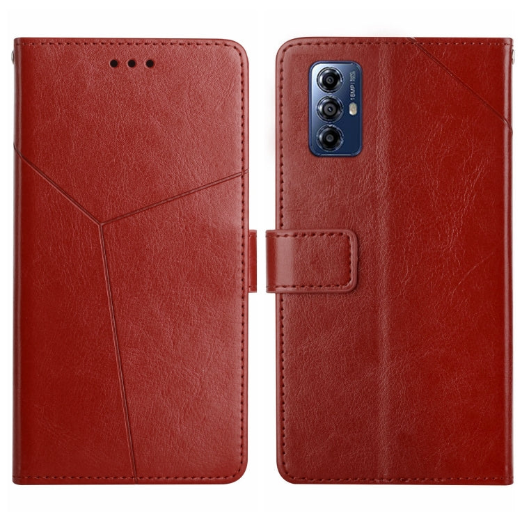 HT01 Y-shaped Pattern Flip Leather Phone Case, For Honor 80, For Honor 80 Pro, For Honor 80 SE, For Motorola Moto G Play 2023