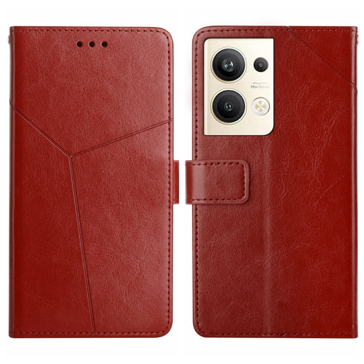 HT01 Y-shaped Pattern Flip Leather Phone Case, For Nokia X30, For OPPO Reno9 / Reno9 Pro, For OPPO Reno9 Pro+, For Xiaomi 13