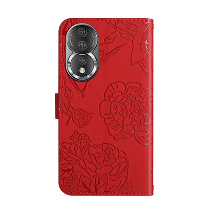 HT03 Skin Feel Butterfly Embossed Flip Leather Phone Case, For Honor 80, For Honor 80 Pro, For Honor 80 SE, For Motorola Moto G Play 2023
