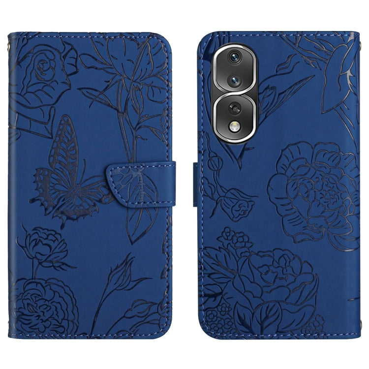 HT03 Skin Feel Butterfly Embossed Flip Leather Phone Case, For Honor 80, For Honor 80 Pro, For Honor 80 SE, For Motorola Moto G Play 2023