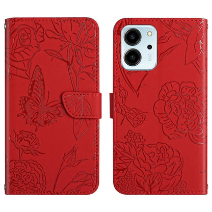 HT03 Skin Feel Butterfly Embossed Flip Leather Phone Case, For Honor 80, For Honor 80 Pro, For Honor 80 SE, For Motorola Moto G Play 2023