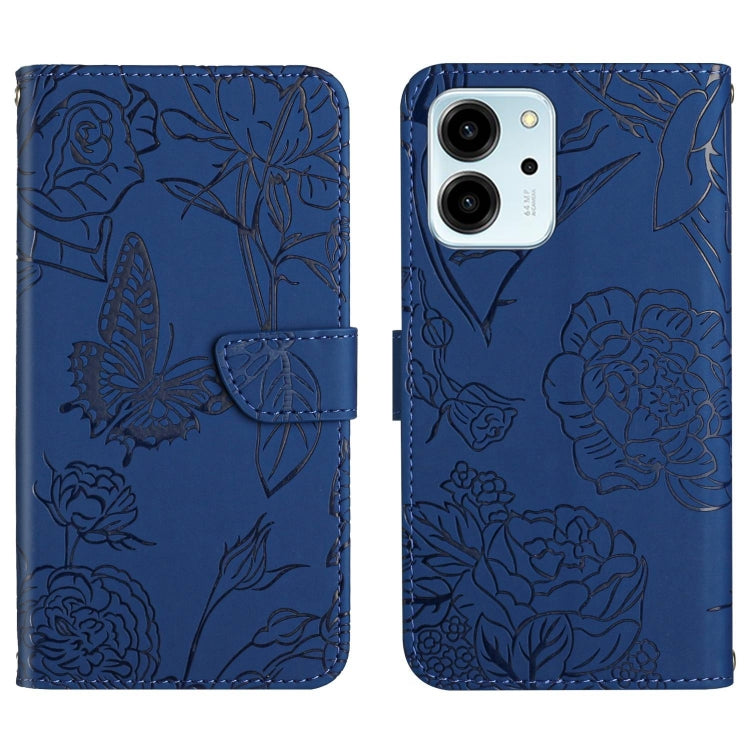 HT03 Skin Feel Butterfly Embossed Flip Leather Phone Case, For Honor 80, For Honor 80 Pro, For Honor 80 SE, For Motorola Moto G Play 2023