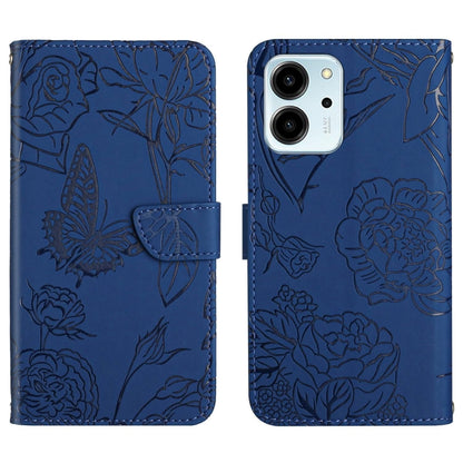HT03 Skin Feel Butterfly Embossed Flip Leather Phone Case, For Honor 80, For Honor 80 Pro, For Honor 80 SE, For Motorola Moto G Play 2023