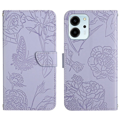 HT03 Skin Feel Butterfly Embossed Flip Leather Phone Case, For Honor 80, For Honor 80 Pro, For Honor 80 SE, For Motorola Moto G Play 2023