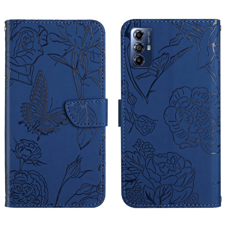 HT03 Skin Feel Butterfly Embossed Flip Leather Phone Case, For Honor 80, For Honor 80 Pro, For Honor 80 SE, For Motorola Moto G Play 2023