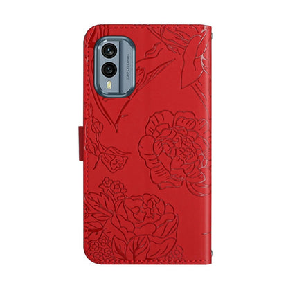 HT03 Skin Feel Butterfly Embossed Flip Leather Phone Case, For Nokia X30, For OPPO Reno9 / Reno9 Pro, For OPPO Reno9 Pro+, For Xiaomi 13