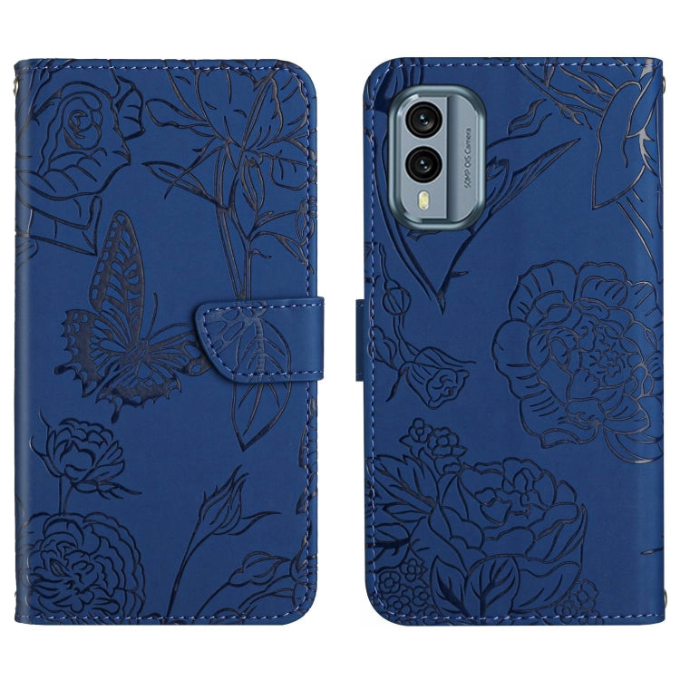 HT03 Skin Feel Butterfly Embossed Flip Leather Phone Case, For Nokia X30, For OPPO Reno9 / Reno9 Pro, For OPPO Reno9 Pro+, For Xiaomi 13