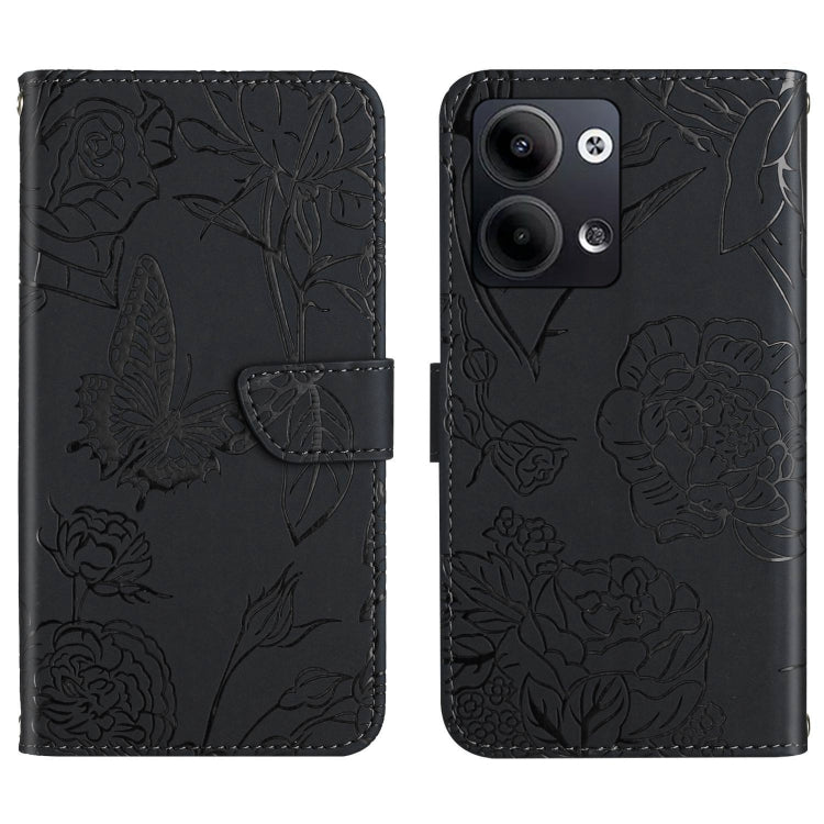 HT03 Skin Feel Butterfly Embossed Flip Leather Phone Case, For Nokia X30, For OPPO Reno9 / Reno9 Pro, For OPPO Reno9 Pro+, For Xiaomi 13