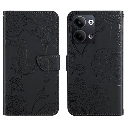 HT03 Skin Feel Butterfly Embossed Flip Leather Phone Case, For Nokia X30, For OPPO Reno9 / Reno9 Pro, For OPPO Reno9 Pro+, For Xiaomi 13