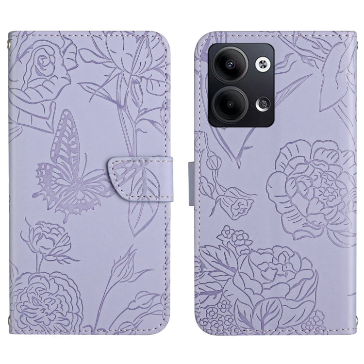 HT03 Skin Feel Butterfly Embossed Flip Leather Phone Case, For Nokia X30, For OPPO Reno9 / Reno9 Pro, For OPPO Reno9 Pro+, For Xiaomi 13