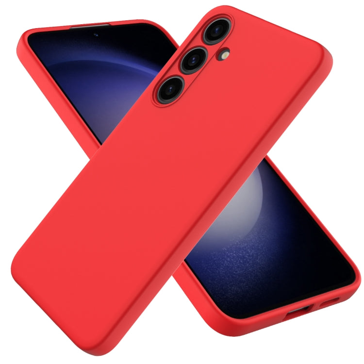 Solid Color Liquid Silicone Dropproof Full Coverage Phone Case, For Samsung Galaxy S24+ 5G, For Samsung Galaxy S24 5G, For Samsung Galaxy A54 5G