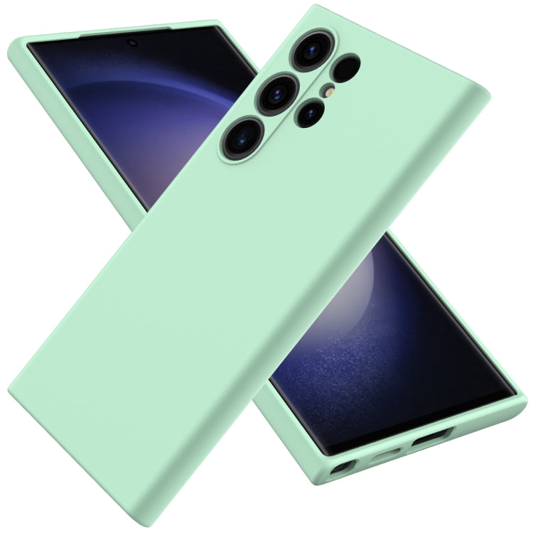 Solid Color Liquid Silicone Dropproof Full Coverage Phone Case, For Samsung Galaxy S25+ 5G, For Samsung Galaxy S25 Ultra, For Samsung Galaxy S24 FE 5G, For Samsung Galaxy S24 Ultra 5G