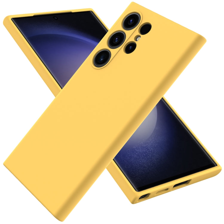 Solid Color Liquid Silicone Dropproof Full Coverage Phone Case, For Samsung Galaxy S25+ 5G, For Samsung Galaxy S25 Ultra, For Samsung Galaxy S24 FE 5G, For Samsung Galaxy S24 Ultra 5G