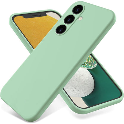 Solid Color Liquid Silicone Dropproof Full Coverage Phone Case, For Samsung Galaxy S25+ 5G, For Samsung Galaxy S25 Ultra, For Samsung Galaxy S24 FE 5G, For Samsung Galaxy S24 Ultra 5G