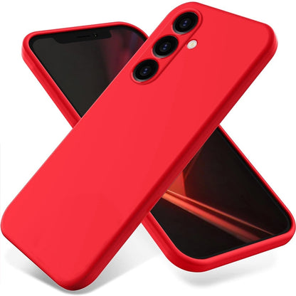 Solid Color Liquid Silicone Dropproof Full Coverage Phone Case, For Samsung Galaxy S25+ 5G, For Samsung Galaxy S25 Ultra, For Samsung Galaxy S24 FE 5G, For Samsung Galaxy S24 Ultra 5G