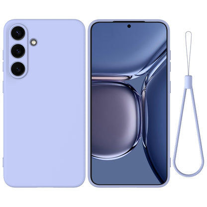 Solid Color Liquid Silicone Dropproof Full Coverage Phone Case, For Samsung Galaxy S25+ 5G, For Samsung Galaxy S25 Ultra, For Samsung Galaxy S24 FE 5G, For Samsung Galaxy S24 Ultra 5G