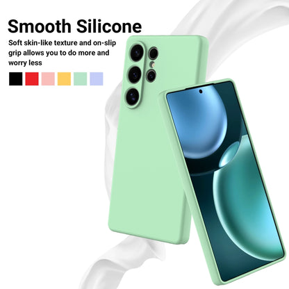 Solid Color Liquid Silicone Dropproof Full Coverage Phone Case, For Samsung Galaxy S25 Ultra, For Samsung Galaxy S24 FE 5G, For Samsung Galaxy S24 Ultra 5G, For Samsung Galaxy S24+ 5G