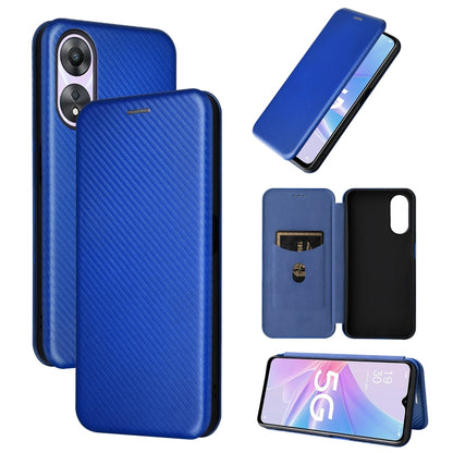 Carbon Fiber Texture Flip Leather Phone Case, For OPPO A58 5G, For Realme 10 4G, For Realme 10 Pro, For Realme GT Neo 3T / GT Neo2 5G